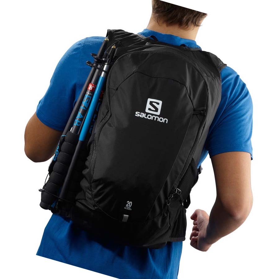 Mochilas Salomon TRAILBLAZER 20 Hombre Negros | MX 3076UZG